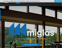 Tablet Screenshot of miglas.com.au